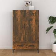 vidaXL Highboard røkt eik 70x31x115 cm konstruert tre