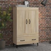 vidaXL Highboard sonoma eik 70x31x115 cm konstruert tre