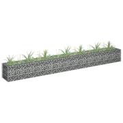 vidaXL Gabion høybed galvanisert stål 270x30x30 cm