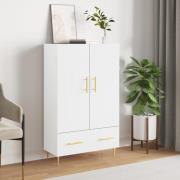 vidaXL Highboard hvit 69,5x31x115 cm konstruert tre