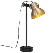 vidaXL Skrivebordslampe 25 W antikk messing 15x15x55 cm E27