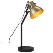 vidaXL Skrivebordslampe 25 W antikk messing 17x17x60 cm E27