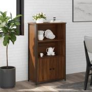 vidaXL Highboard brun eik 62x32x103,5 cm konstruert tre