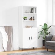 vidaXL Highboard hvit 69,5x34x180 cm konstruert tre