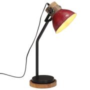 vidaXL Skrivebordslampe 25 W mørkerød 18x18x60 cm E27