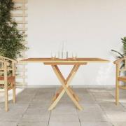 vidaXL Sammenleggbart hagebord 110x110x75 cm heltre teak