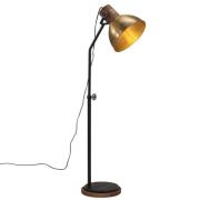 vidaXL Gulvlampe 25 W vintage messing 30x30x100-150 cm E27