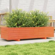 vidaXL Plantekasse voksbrun 110x40x26,5 cm heltre furu