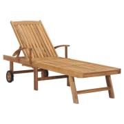 vidaXL Solseng heltre teak