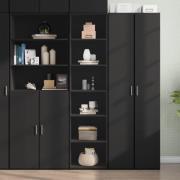 vidaXL Highboard svart 45x41x185 cm konstruert tre