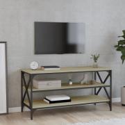 vidaXL TV-benk sonoma eik 100x40x50 cm konstruert tre