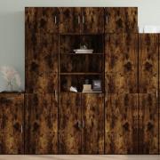 vidaXL Highboard røkt eik 70x42,5x185 cm konstruert tre