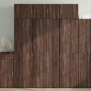 vidaXL Highboard brun eik 70x42,5x185 cm konstruert tre