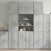 vidaXL Highboard betonggrå 80x42,5x249 cm konstruert tre