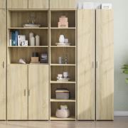 vidaXL Highboard sonoma eik 45x41x185 cm konstruert tre