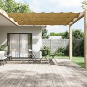 vidaXL Vertikal markise beige 60x360 cm oxfordstoff