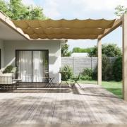 vidaXL Vertikal markise beige 140x360 cm oxfordstoff