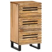 vidaXL Skjenk 40x34x75 cm grovt heltre mangotre