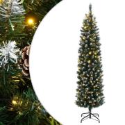 vidaXL Kunstig slankt juletre 300 LED 180 cm