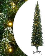 vidaXL Kunstig slankt juletre 300 LED 180 cm