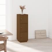 vidaXL Highboard honningbrun 34x40x108,5 cm heltre furu