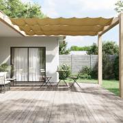 vidaXL Vertikal markise beige 60x1200 cm oxfordstoff