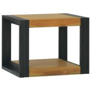 vidaXL Veggmontert baderomsskap 45x45x35 cm heltre teak