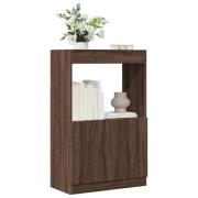 vidaXL Highboard brun eik 63x33x100 cm konstruert tre