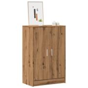 vidaXL Skoskap artisan eik 60x35x92 cm konstruert tre