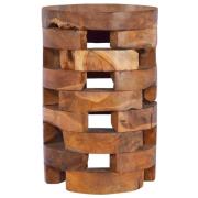 vidaXL Nattbord 30x30x45 cm heltre teak