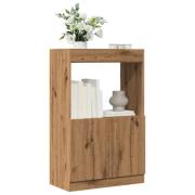 vidaXL Highboard artisan eik 63x33x100 cm konstruert tre