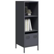 vidaXL Highboard antrasitt 35x39x103,5 cm stål