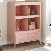 vidaXL Highboard rosa 68x39x101,5 cm stål