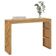 vidaXL Konsollbord 110x35x75 cm heltre teak