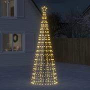 vidaXL LED Juletre med Spikes 570 LEDs Varm Hvit 300 cm