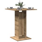 vidaXL Bistrobord artisan eik 60x60x75 cm konstruert tre