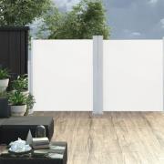 vidaXL Uttrekkbar sidemarkise 140x600 cm kremhvit