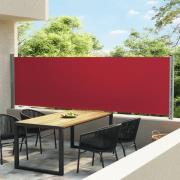 vidaXL Uttrekkbar sidemarkise 140x600 cm rød