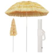 vidaXL Strandparasoll naturell 180 cm Hawaii-stil