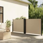 vidaXL Uttrekkbar sidemarkise 140x1000 cm beige