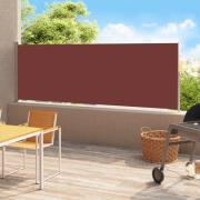 vidaXL Uttrekkbar sidemarkise 220x500 cm brun