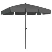 vidaXL Strandparasoll antrasitt 200x125 cm