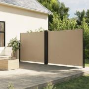 vidaXL Uttrekkbar sidemarkise beige 160x600 cm