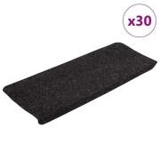 vidaXL Selvklebende trappematter 30 stk antrasitt 65x24,5x3,5 cm