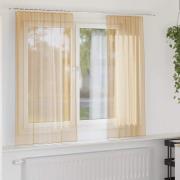 vidaXL Voilegardiner med hemper 2 stk sand 140x175 cm