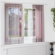 vidaXL Voilegardiner med hemper 2 stk lilla 140x140 cm