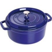 Staub Rund Gryte 24 cm 3,8 liter Blå