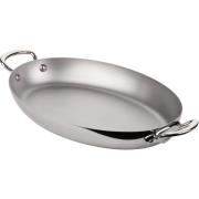 Mauviel Cook Style oval panne i rustfritt stål