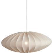 Watt & Veke Ellipse taklampe, 65 cm, lin, naturell