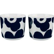 Marimekko Unikko krus 2-pakning, 2 dl, mørkeblå